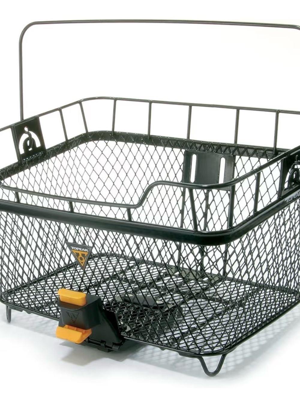 Black Rear Mesh Bike Basket with Quick-Release Mount